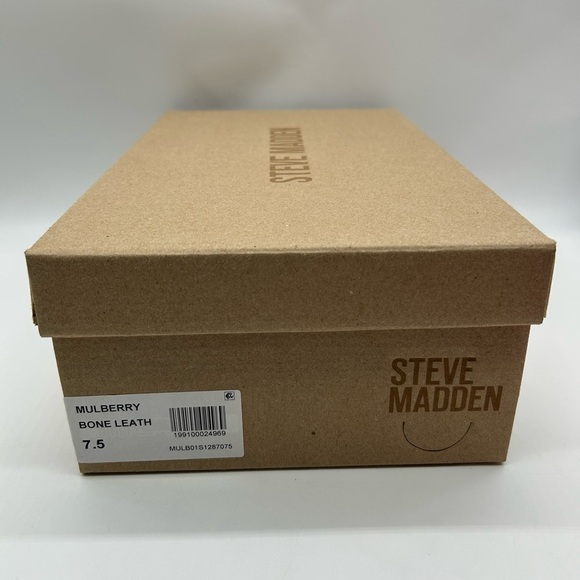 Steve Madden Mulberry Bone Leather Mule Loafers Size 8.5 | New in Box main image 9
